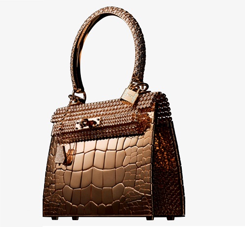 The 6 Most Luxurious Handbags In The World:  Hermès Kelly Rose Gold