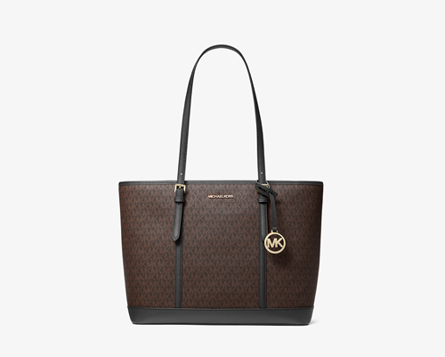 Michael Kors Outlet Jet Set Travel Large Logo Tote Bag - Top Handbag - Accessories and Styles
